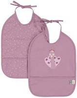 Trixie bib set - Washable 2-pack Mrs. Peacock baby bibs