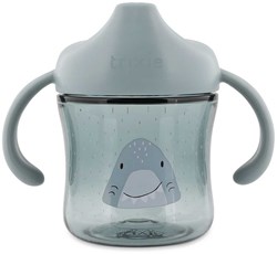 Trixie spout cup with handles - Mr. Shark - Leakproof & Tritan
