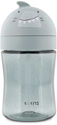Trixie straw cup baby leak-proof cup with straw Mr. Shark blue