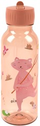 Trixie water bottle Pathfinder Mrs. Cat - Tritan™ 500ml leakproof pink
