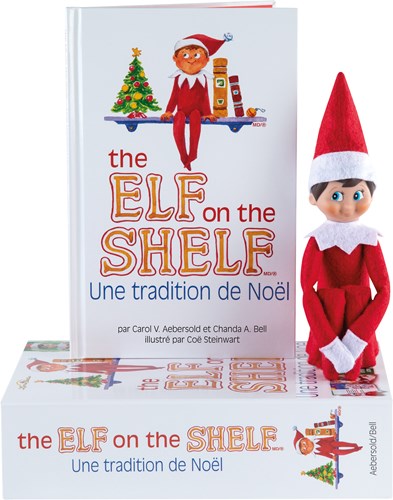 Elf On The Shelf Christmas elf boy French with book - magical toy