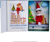 Elf On The Shelf Christmas elf boy French with book - magical toy-2