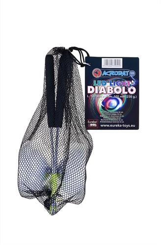Eureka Diabolo toy with LED lighting and aluminum sticks - juggling-3