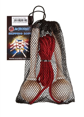 Acrobat - Springtouw - (3 m) verstelbaar - Rood-2