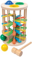 Small Foot wooden hammer ball tower educational toy with hammer game
