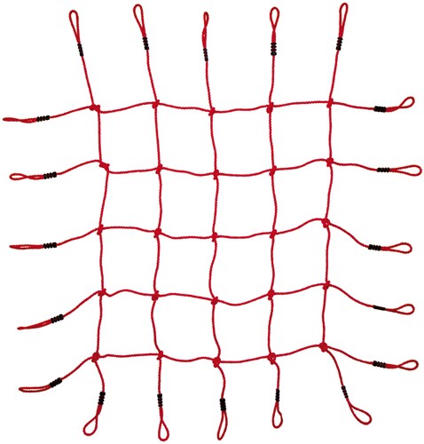 Small Foot climbing net plastic outdoor play equipment for kids 170x170 cm