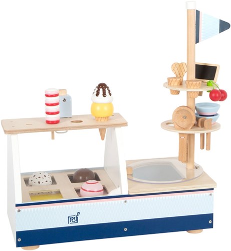 Small Foot wooden ice cream stand toy - 21-piece wooden playset-3