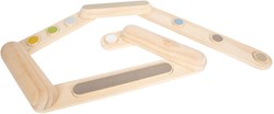 Small Foot wooden balance beam toy - balance adventure playset, 7 pieces