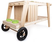 Small Foot outdoor mud play kitchen with wheels and accessories-2