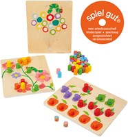 Small Foot - The Very Hungry Caterpillar wooden colour sorting game toy-2
