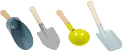 Small Foot - Metal Shovel Set for Kids, Sandbox and Beach-2