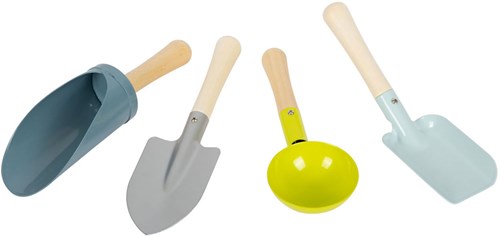 Small Foot - Metal Shovel Set for Kids, Sandbox and Beach-3