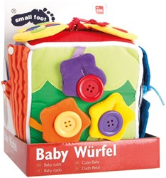 Small Foot baby cube plush - sensory toy for motor skills development