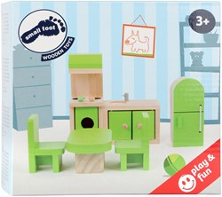 Small Foot wooden dollhouse kitchen furniture set - 5-piece toy