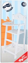 Small Foot wooden doll highchair white - doll furniture accessory