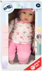 Small Foot baby doll Hannah - pink doll with accessories - 40 cm