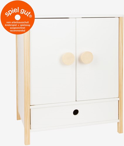 Small Foot wooden doll wardrobe Little Button with hangers - doll furniture-2