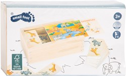 Small Foot wooden domino safari animals FSC 100% child-friendly game