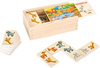 Small Foot wooden domino safari animals FSC 100% child-friendly game-2