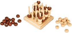 Small Foot wooden strategy game 3D - Four in a row for kids