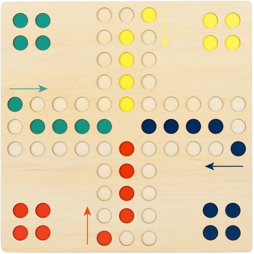 Small Foot - Wooden ludo XL board game for kids and family-3