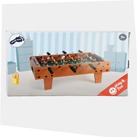 Small Foot - Wooden table football brown for kids and adults