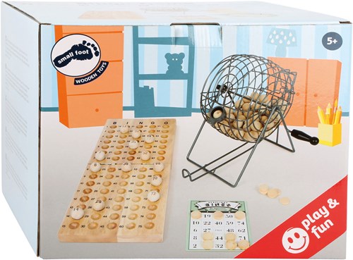 Small Foot wooden bingo game - classic family game with wooden accessories