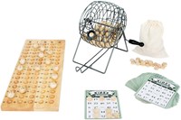 Small Foot wooden bingo game - classic family game with wooden accessories-2
