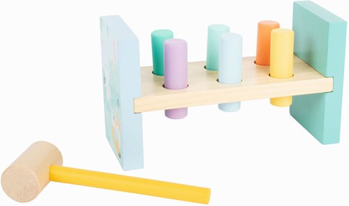 Small Foot wooden hammer bench pastel - educational toy 8-piece-2