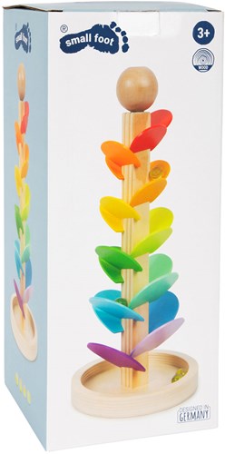 Small Foot wooden marble run with sounds - colorful toy