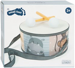 Small Foot wooden toy drum wild animals with sticks for children