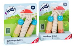 Small Foot wooden jump rope set - sustainable toy for kids