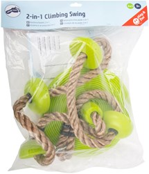 Small Foot climbing rope and swing - 2in1 outdoor toy green 190cm