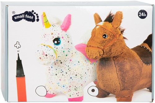 Small Foot bouncy horse plush - toy pony jumping animal kids