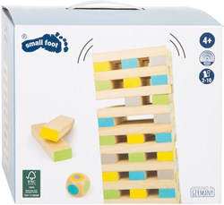 Small Foot wooden XXL balance game wobbly tower for outdoor fun
