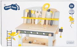 Small Foot wooden workbench Compact Miniwob - toy workbench 34-piece set