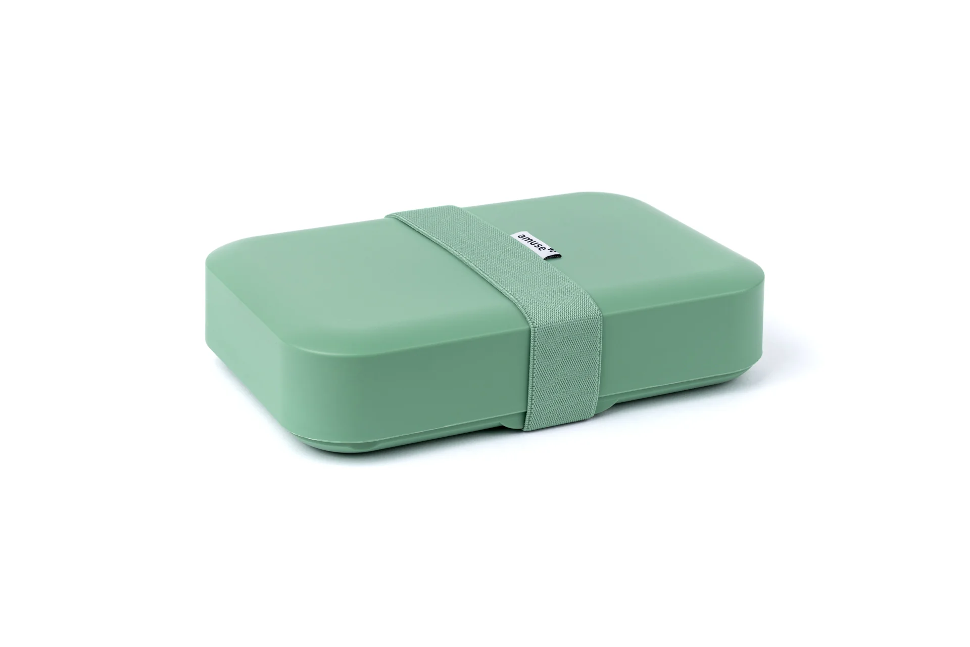 Amuse lunchbox bread box large - Sage green - BPA-free - adjustable