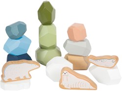Small Foot wooden balance stones Arctic Montessori stacking set 11 pieces