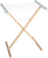 Small Foot wooden toy clothes drying rack for kids dolls household