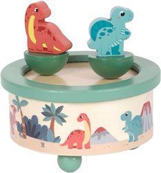 Small Foot wooden music box dino - FSC certified children's toy