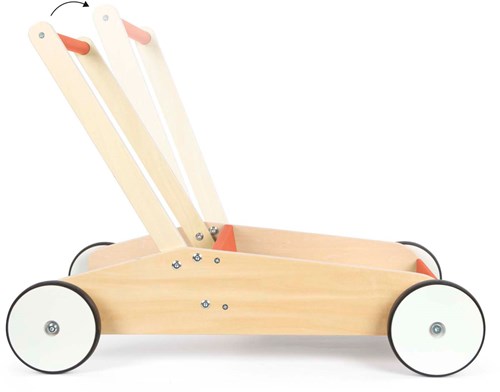 Small Foot wooden walker copper red - push walker for children-3