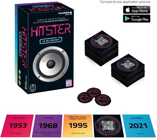 Jumbo music game Hitster - Party game French edition - 300 hits-3