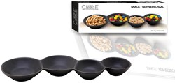 Cuisine Performance Serveerschaal 28x9x2,5cm mat zwart