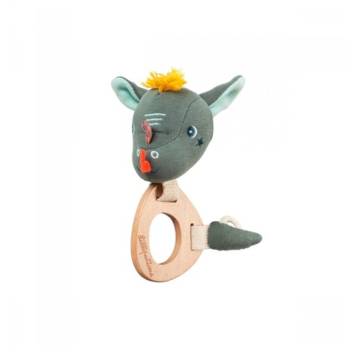Lilliputiens wooden rattle eco baby toy dragon Joe