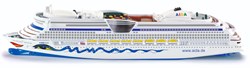 Siku cruise ship toy model 1:1400 with AIDA design