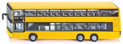 Siku MAN double-decker bus toy model 1:87 yellow with rubber tires