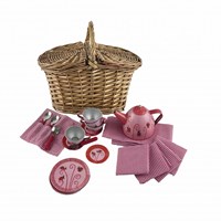 Egmont Toys Tea set tin in basket ladybird 27x15x21 cm
