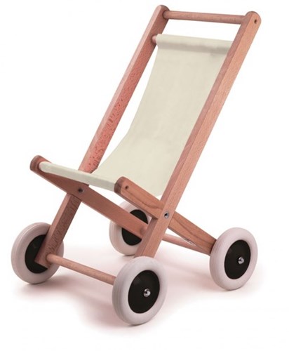 Egmont Toys Wooden buggy with natural cloth 40x59x38 cm