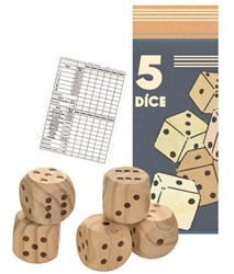 Egmont Toys 5 wooden dice 35 cm