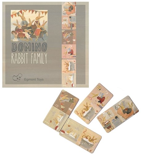Egmont Toys domino game Rabbit Family - educational toy cardboard